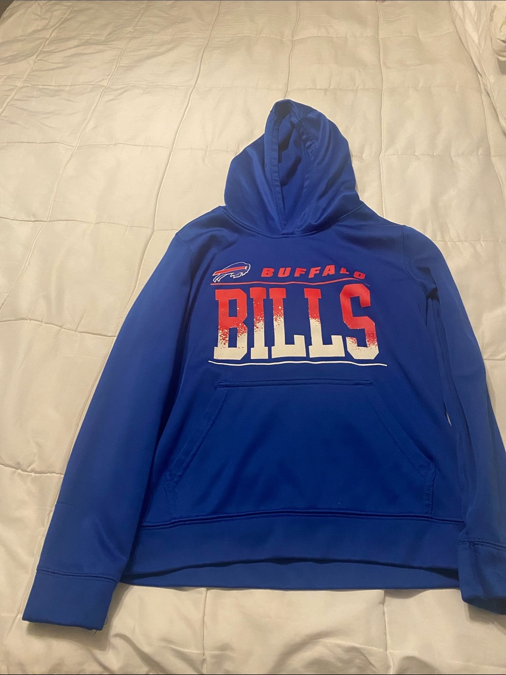 Buffalo Bills Blue Hoodie with Red & White Logo